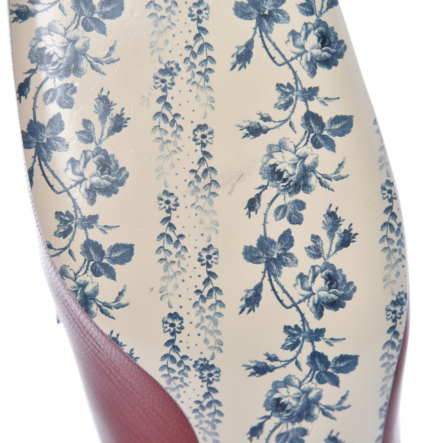Goatskin Feline Ginger Loafer Pumps 40.5 Hibiscus Red Blue