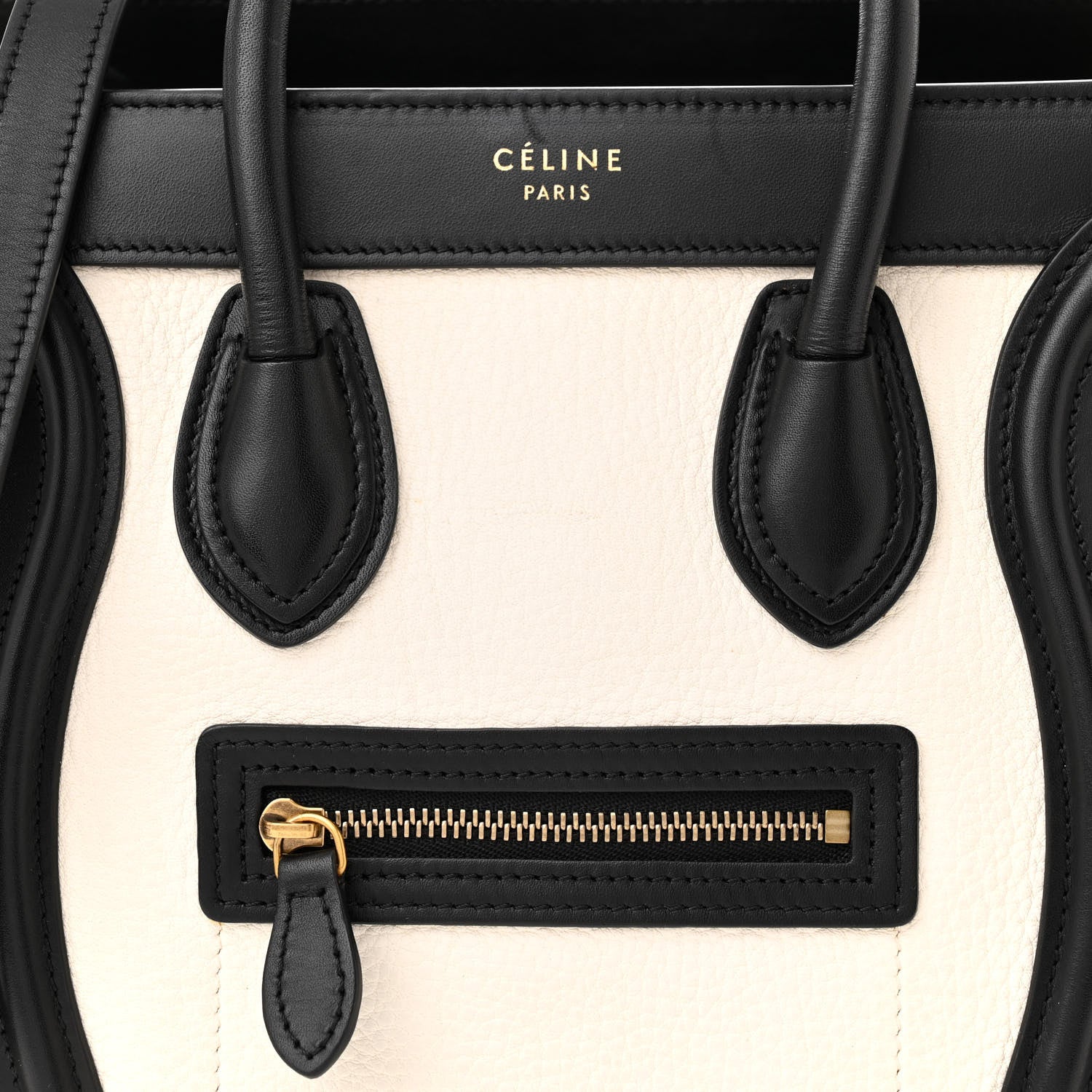 Celine Elephant Calfskin Nano Tri-Color Luggage Yellow 7 of 9