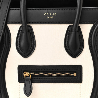 Celine Elephant Calfskin Nano Tri-Color Luggage Yellow 7 of 9