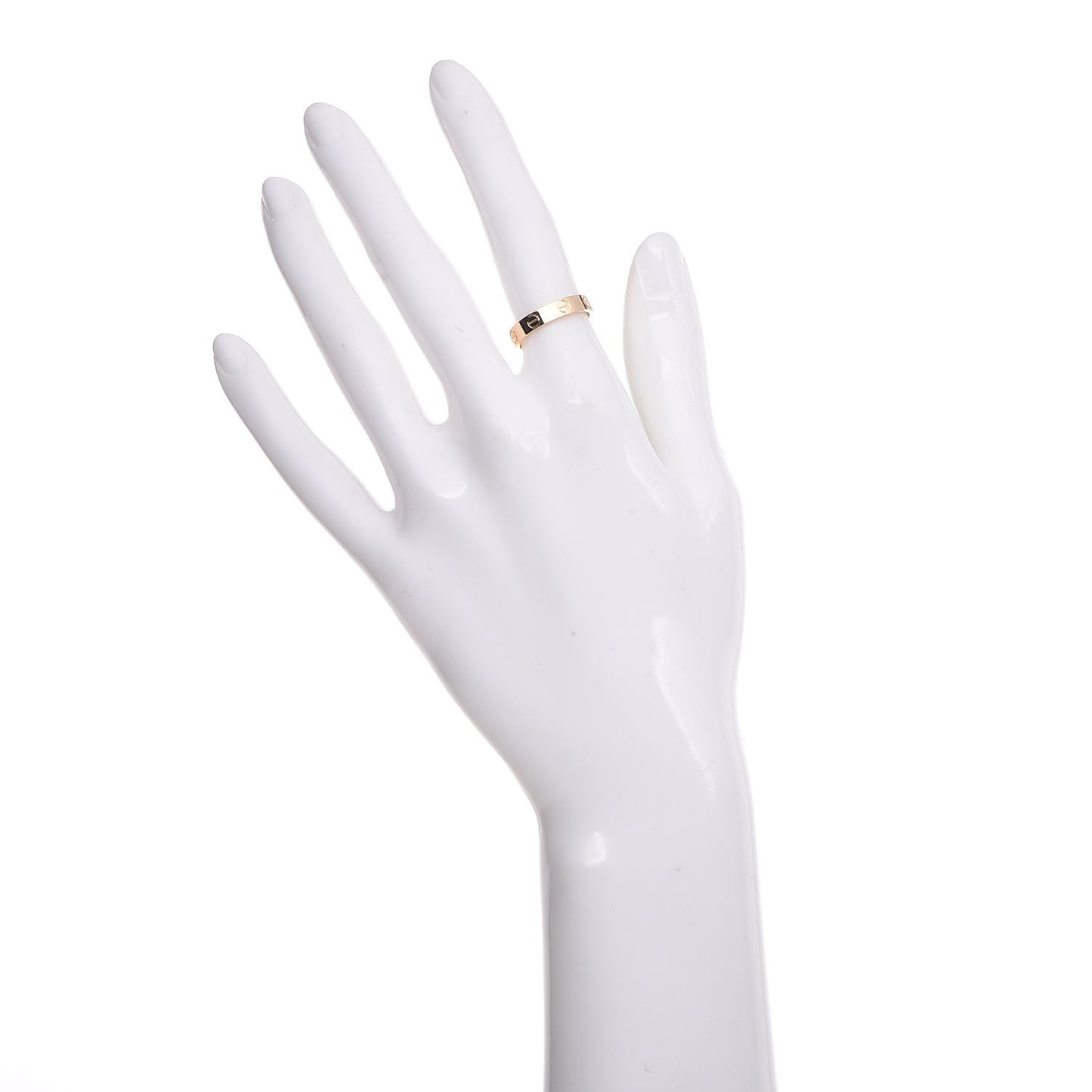 18K Yellow Gold 3.5mm LOVE Wedding Band Ring 50 5.25