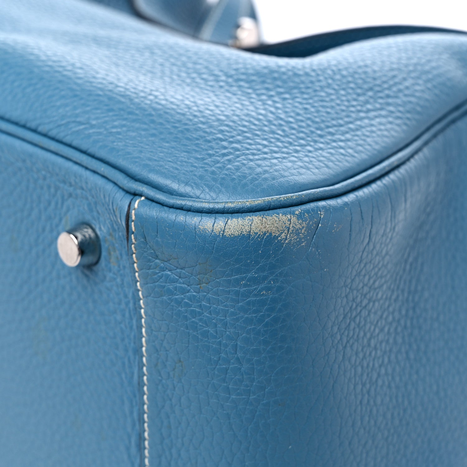 Hermes Taurillon Clemence Lindy 34 Bleu Jean 9 of 21