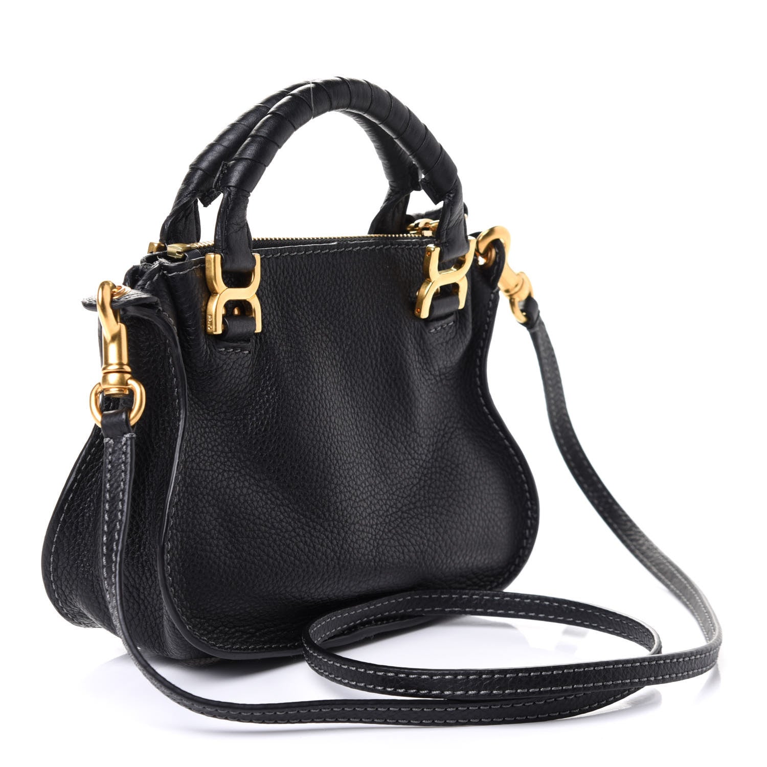 Chloe Calfskin Small Marcie Satchel Black 2 of 4