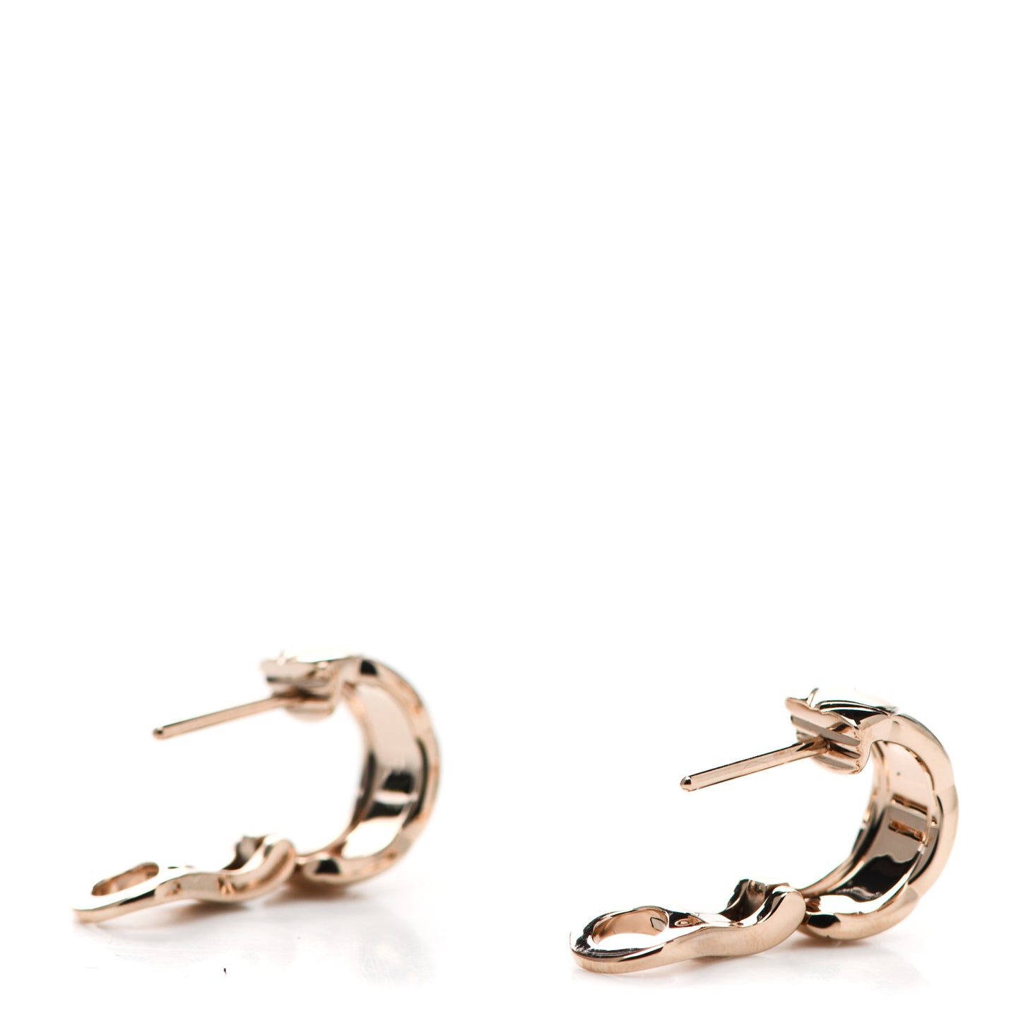 18K Beige Gold Coco Crush Hoop Earrings