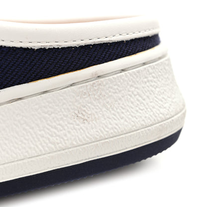 Louis Vuitton Canvas Monogram Lous Open Back Sneaker 38 Navy Blue 11 of 12