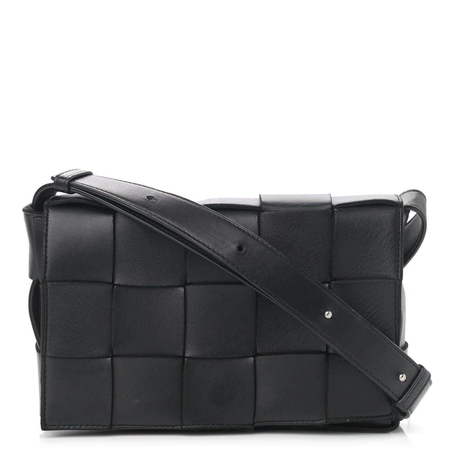 Bottega Veneta Nappa Maxi Intreccio Cassette Bag Black 1 of 14