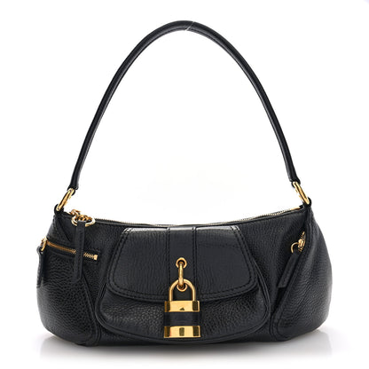 Chloe Grained Calfskin The 99 Shoulder Bag Black 1 of 9