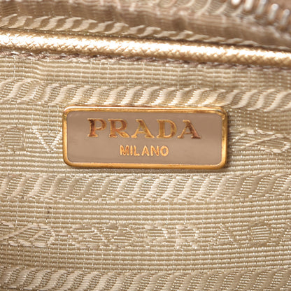 Prada Metallic Saffiano Mini Camera Crossbody Platino 6 of 17