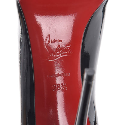 Christian Louboutin Patent Tibur 100 Pumps 38.5 Black 6 of 9