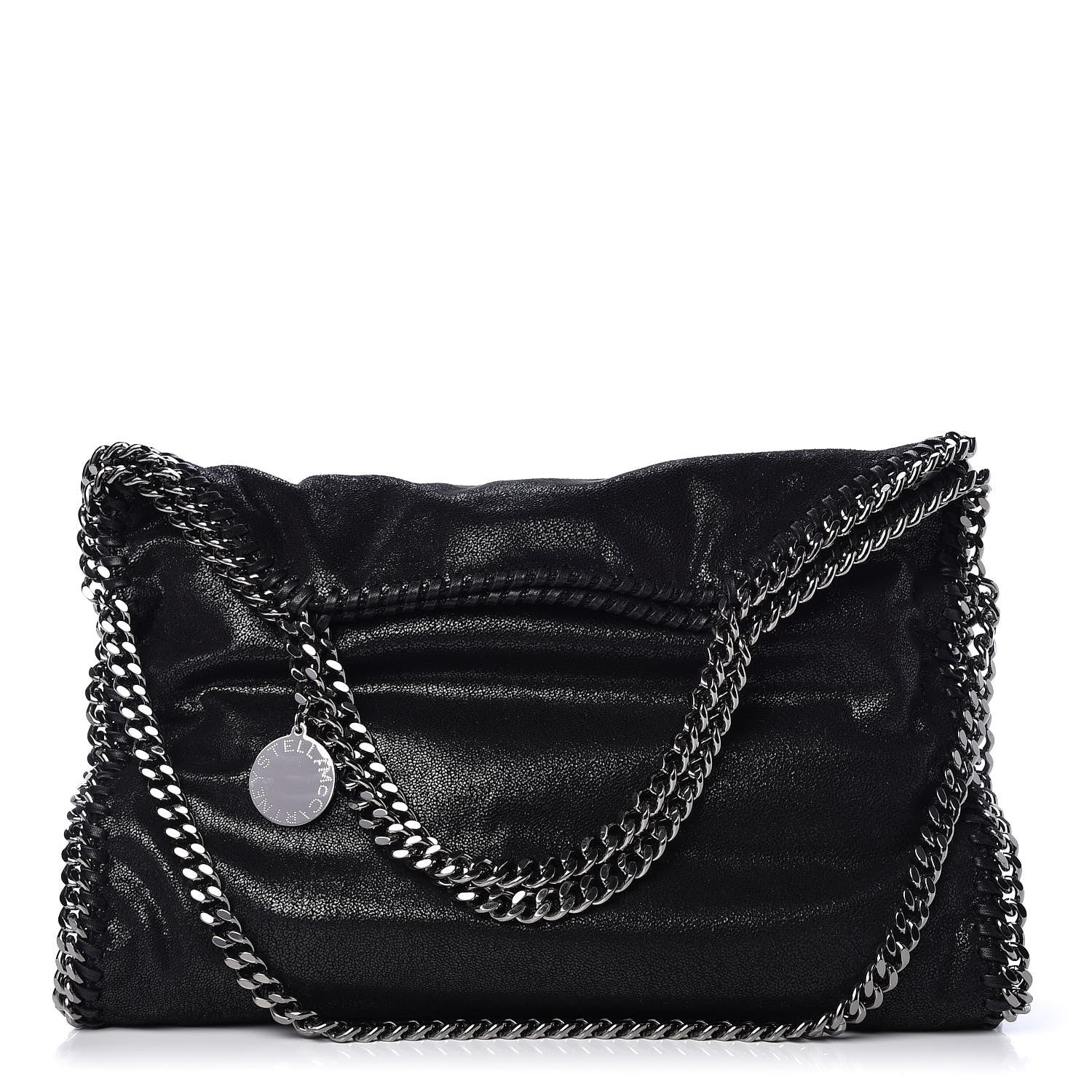 Stella McCartney Shaggy Deer Falabella Fold Over Tote Black 1 of 9