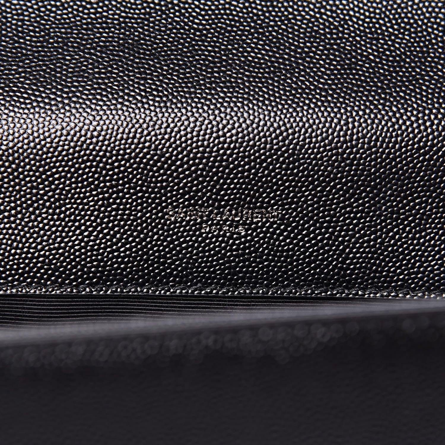 Saint Laurent Grain De Poudre Medium Classic Monogram Kate Satchel Black 6 of 9