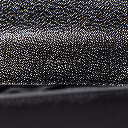 Saint Laurent Grain De Poudre Medium Classic Monogram Kate Satchel Black 6 of 9