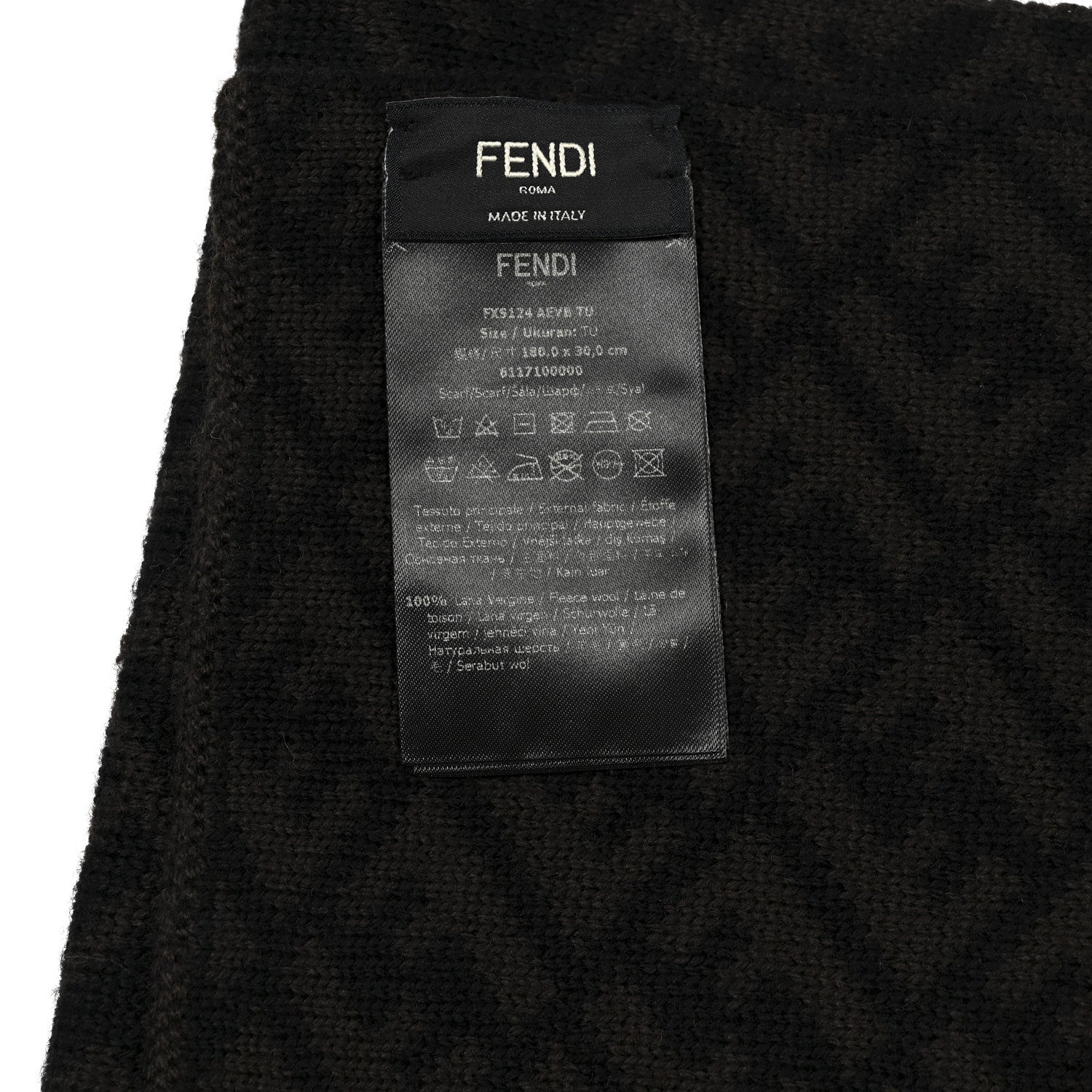 FENDI マフラ Fendi Wool FF Scarf Fango Moro Rosso 1839200 – FASHIONPHILE