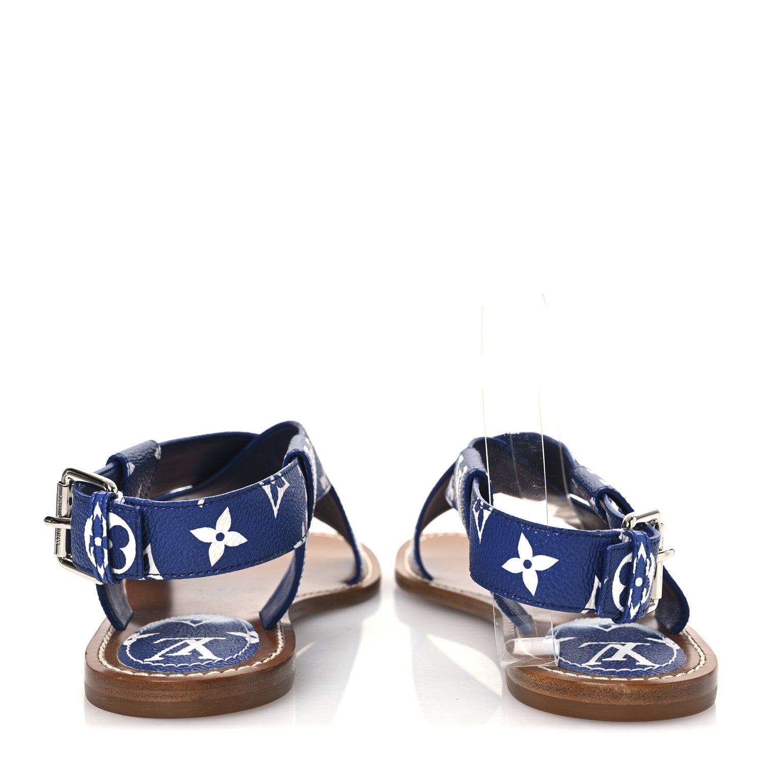 Louis Vuitton Monogram Escale Palma Flat Sandals 40 Blue 6 of 11