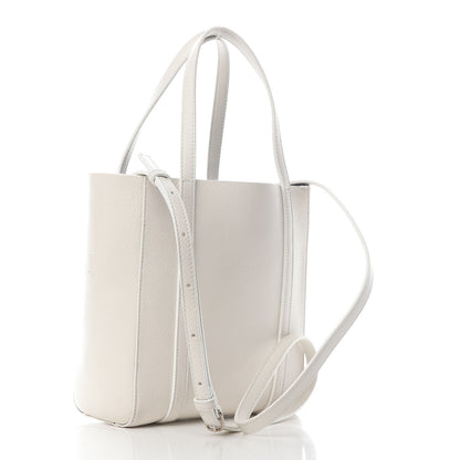 Balenciaga Smooth Calfskin Double Sided XXS Everyday Tote White Light Black 3 of 8