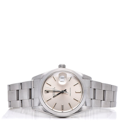 Rolex Stainless Steel 34mm Oysterdate Precision Watch Silver 6694 3 of 8