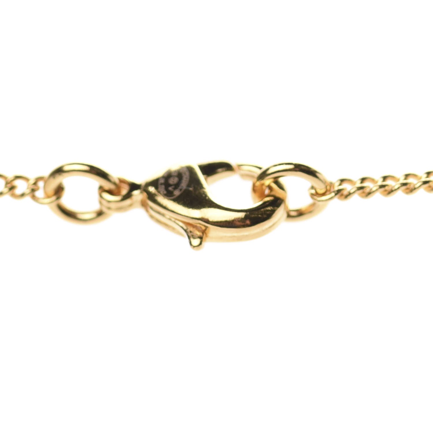 Chanel Metal CC Paris Button Necklace Gold 5 of 6