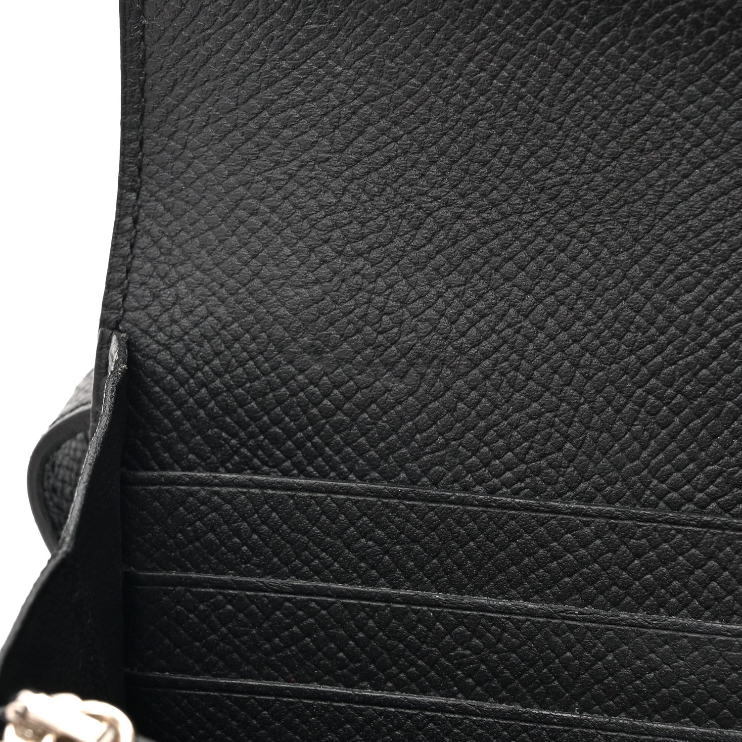 Hermes Epsom Kelly Longue Wallet Black 9 of 14