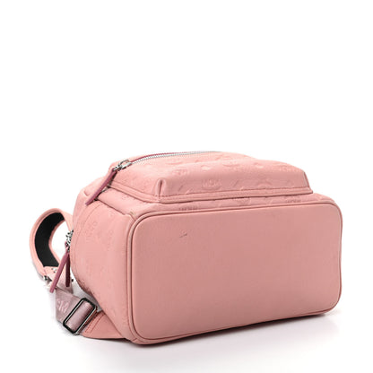 MCM Calfskin Ottomar Monogram Small Backpack Pink 4 of 10