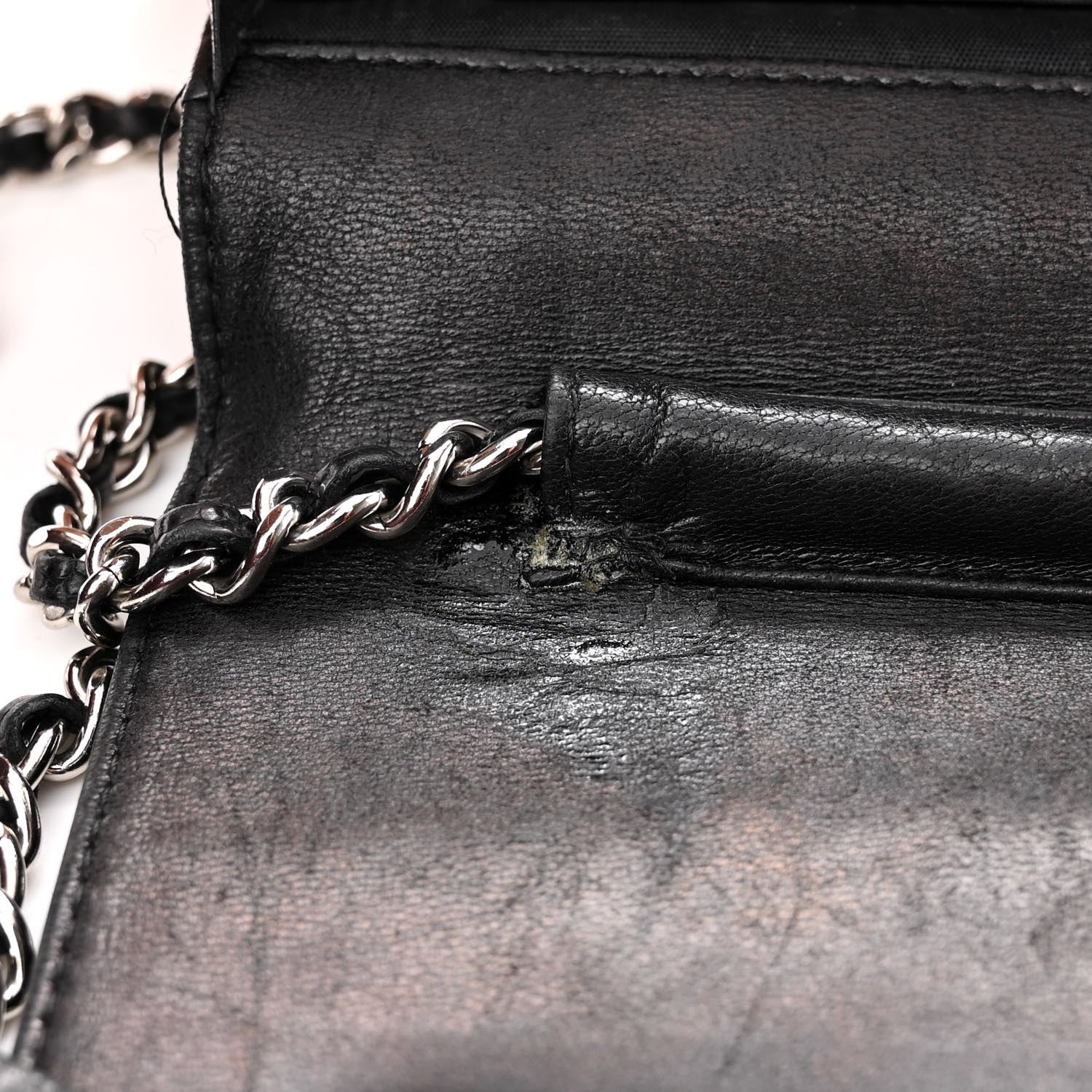 Chanel Caviar Timeless CC Wallet On Chain WOC Black 11 of 11