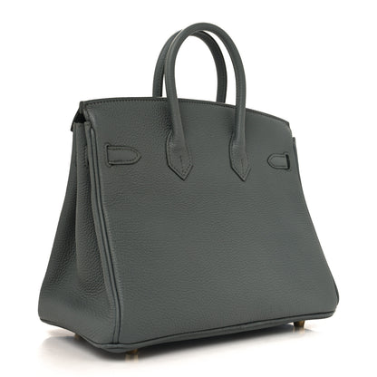 Hermes Togo Birkin 25 Vert Amande 3 of 13