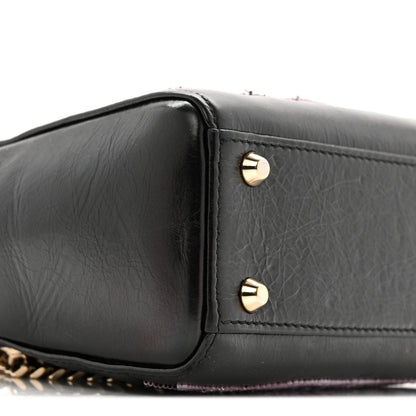 Christian Dior Calfskin Beaded Mini Lady Dior Black 8 of 11