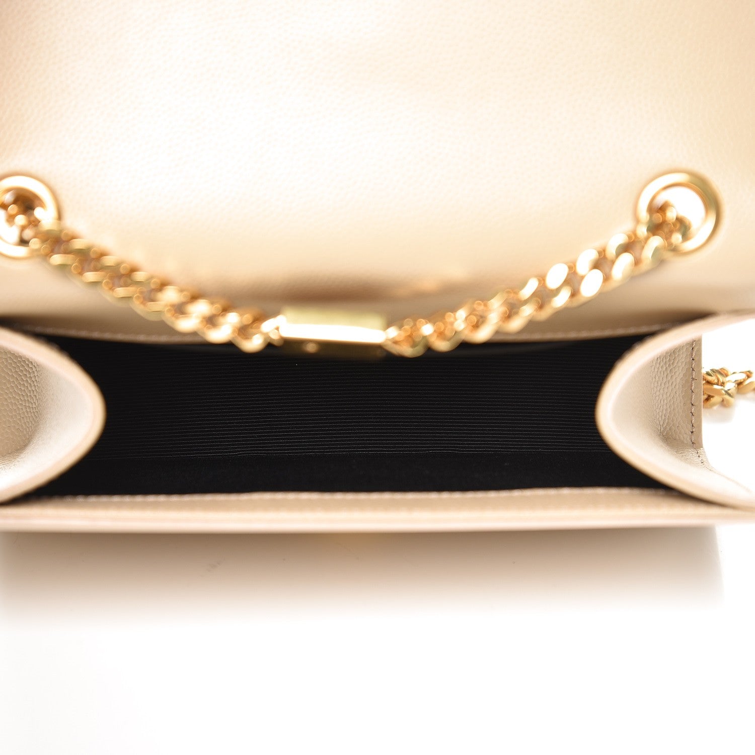 Saint Laurent Grain De Poudre Small Monogram Kate Satchel Nude Powder 5 of 8