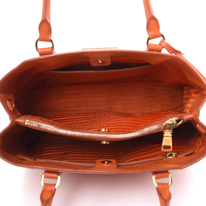 Prada Saffiano Lux Medium Tote Papaya 5 of 22