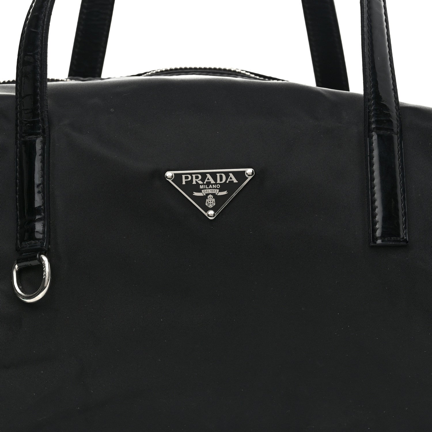 Prada Tessuto Nylon Duffle Bag Black 8 of 19