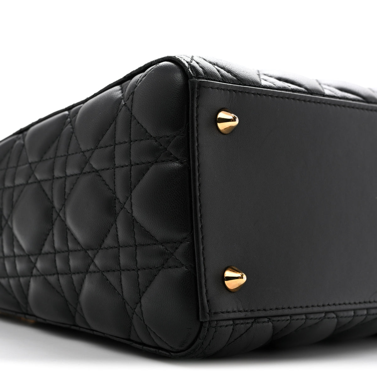 Lambskin Cannage Medium Lady Dior Black
