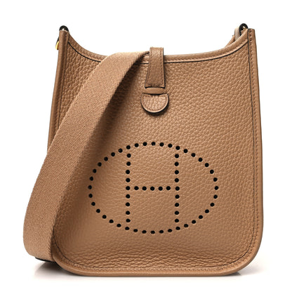 Hermes Taurillon Clemence Amazone Evelyne TPM Chai 1 of 10