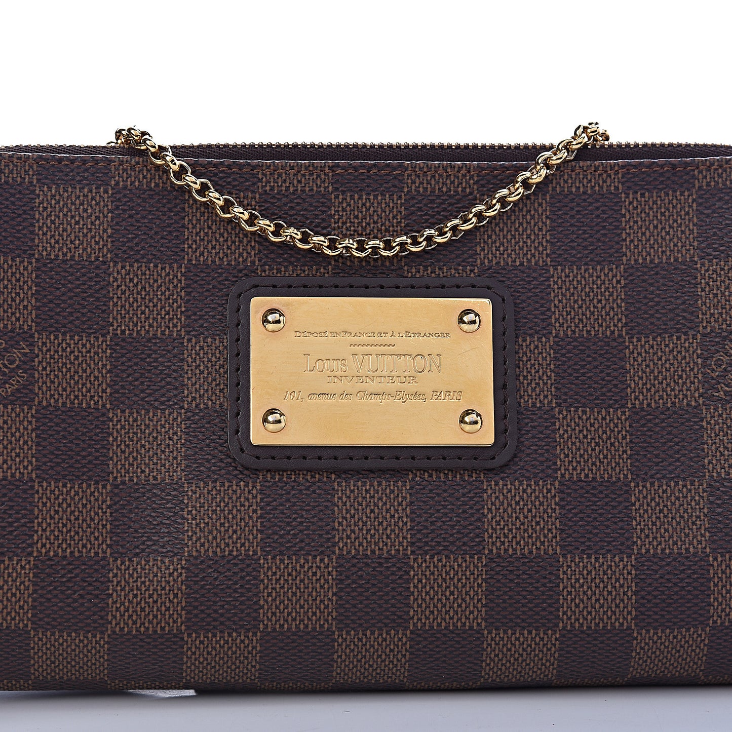 Damier Ebene Eva Clutch