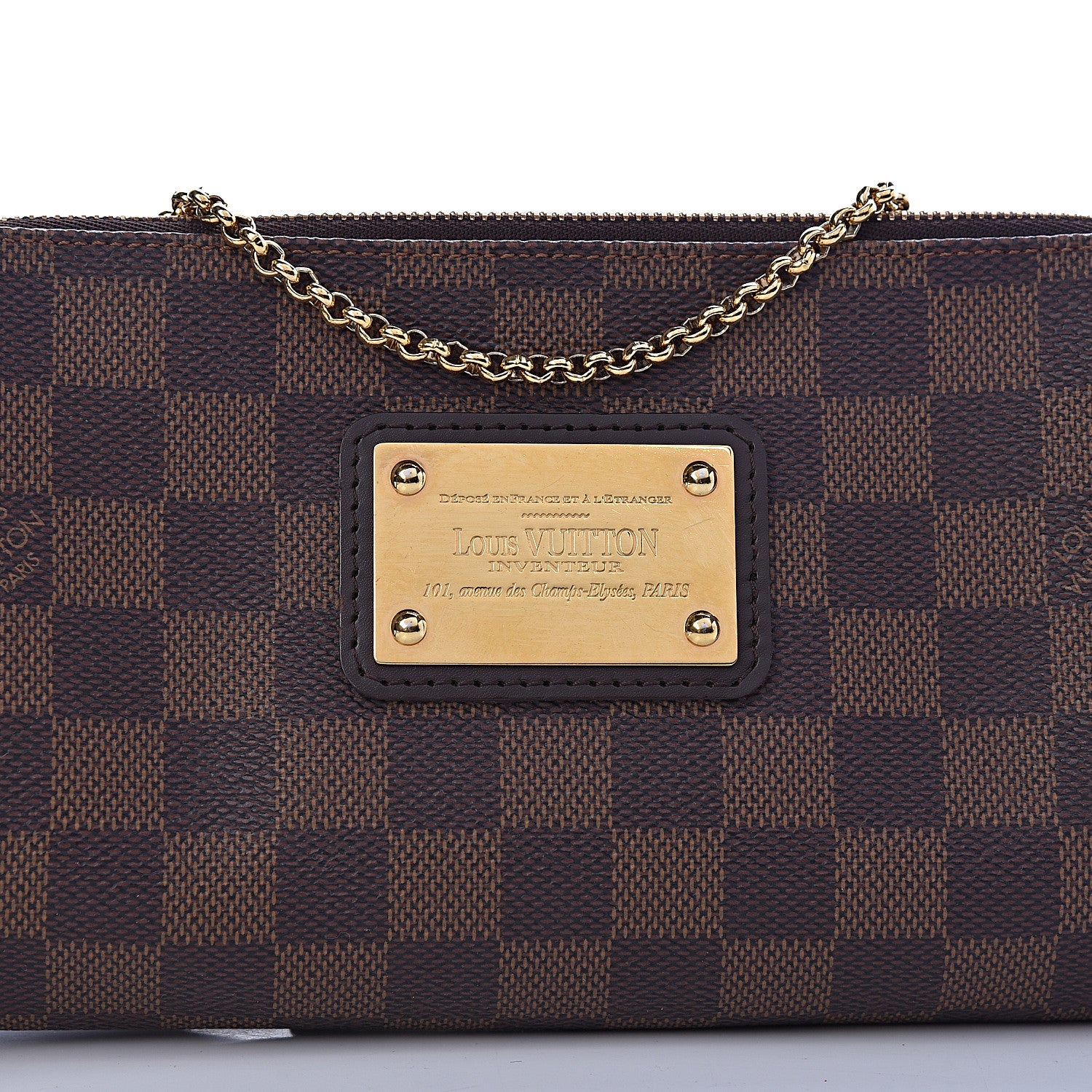 Louis Vuitton Damier Ebene Eva Clutch 8 of 10