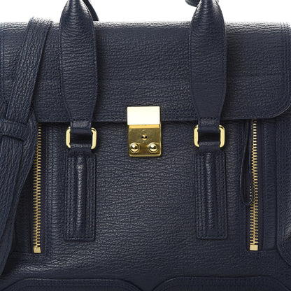 3.1 Phillip Lim 3.1 Textured Calfskin Medium Pashli Satchel Ink 8 of 12