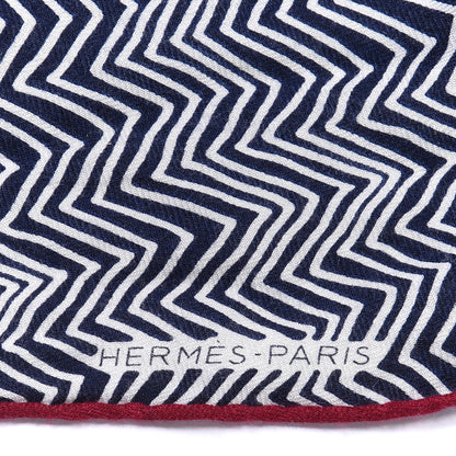 Hermes Cashmere Silk Losange Shawl MM Rouge Bougainvillea 4 of 5
