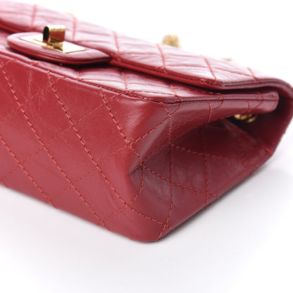 Chanel Aged Calfskin Quilted 2.55 Reissue Mini Flap Red 6 of 10