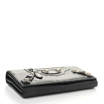 Balenciaga Agneau Giant 12 Silver Hardware Money Wallet Gris Fossile 4 of 11