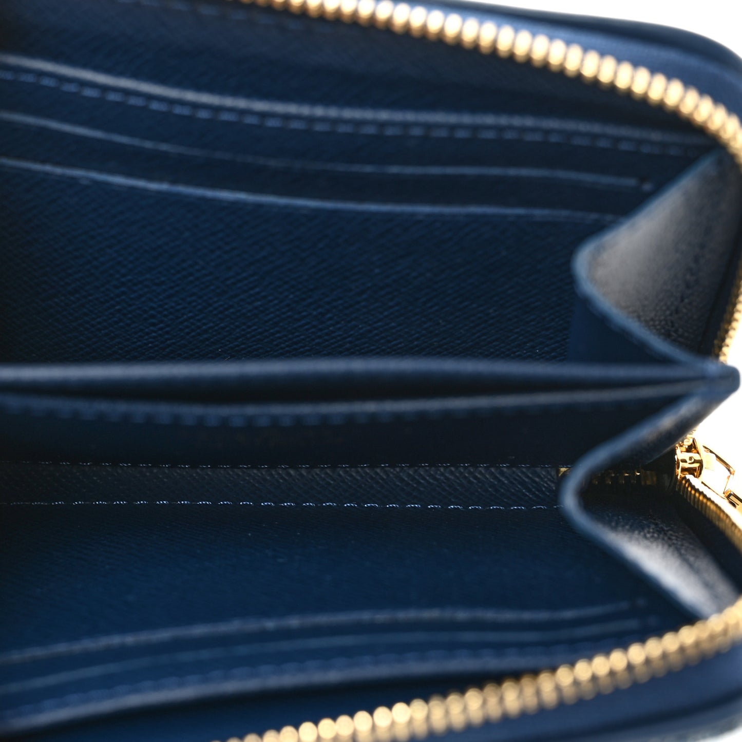 Denim Monogram Jacquard Zippy Coin Purse Bleu