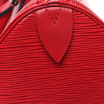 Louis Vuitton Epi Speedy 25 Castillan Red 6 of 12