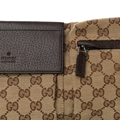 Gucci GG Monogram Double Pocket Belt Bag Dark Brown 8 of 10