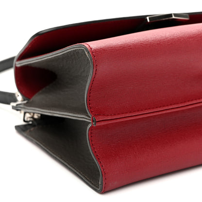 Fendi Vitello Elite Monster Mini Demi Jour Shoulder Bag Ribes Grigio Polvere Carbone 9 of 10