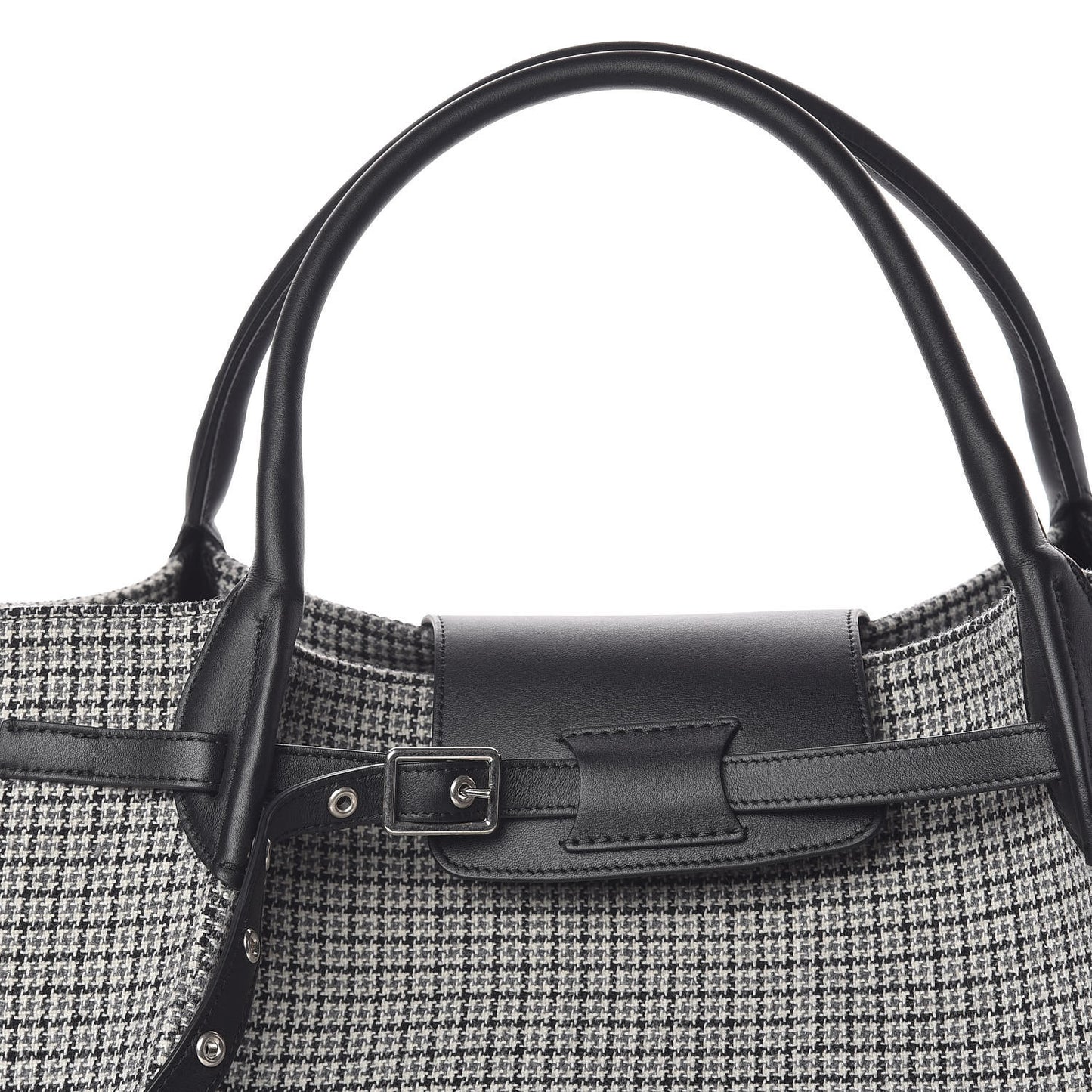 Tweed Smooth Calfskin Medium Big Bag Black