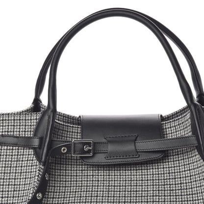Celine Tweed Smooth Calfskin Medium Big Bag Black 9 of 14