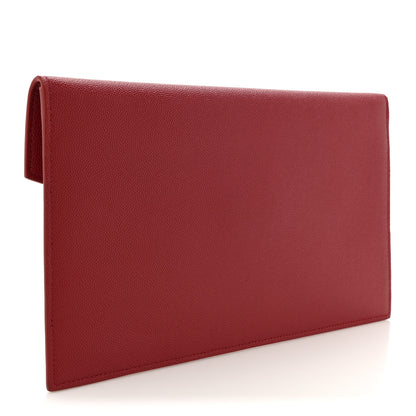 Saint Laurent Grain De Poudre Uptown Pouch Rouge Eros 3 of 9