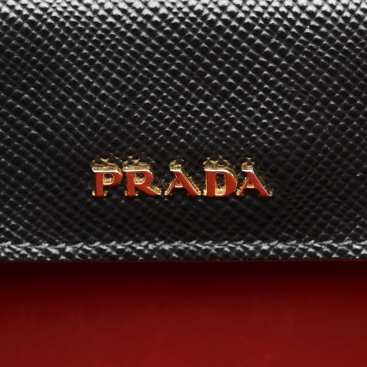 Prada Saffiano Cuir Medium Double Bag Black Fuoco 6 of 13