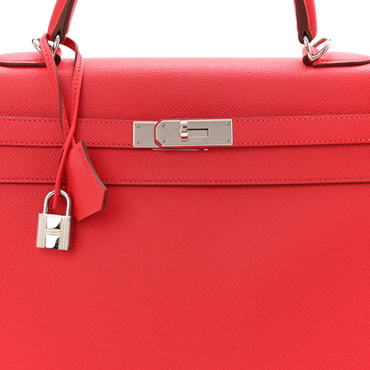Hermes Epsom Kelly Sellier 35 Rouge Casaque 8 of 10
