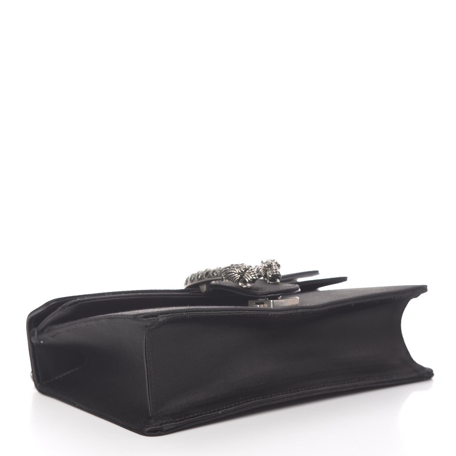 Gucci Satin Silk Crystal Small Dionysus Shoulder Bag Black Black Diamond 4 of 10