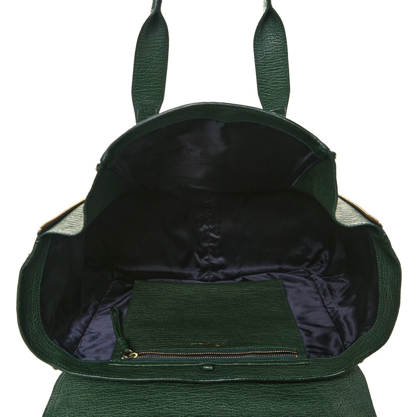 Textured Calfskin Large Pashli Satchel Jade