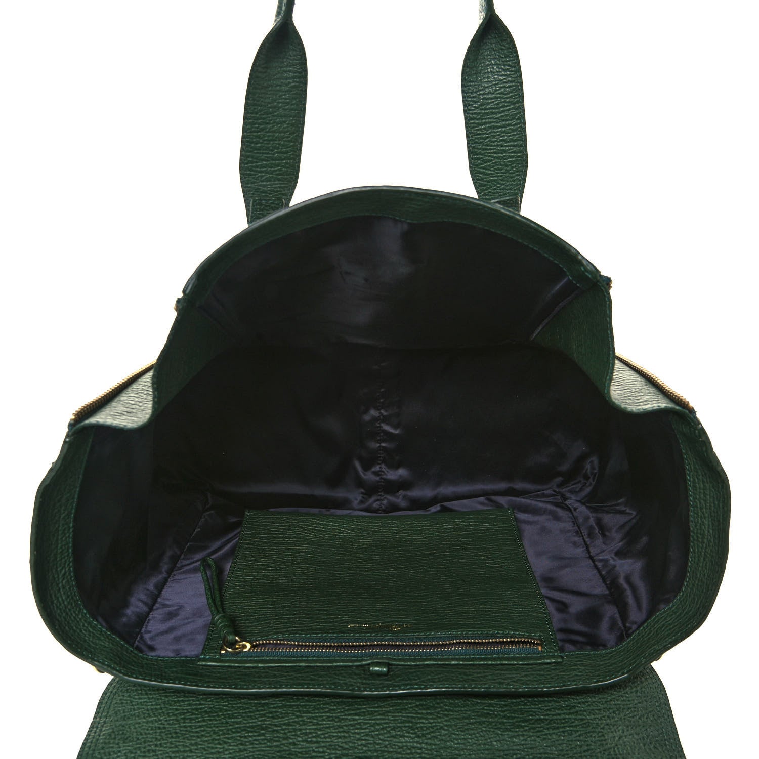 3.1 Phillip Lim Textured Calfskin Large Pashli Satchel Jade 5 of 15