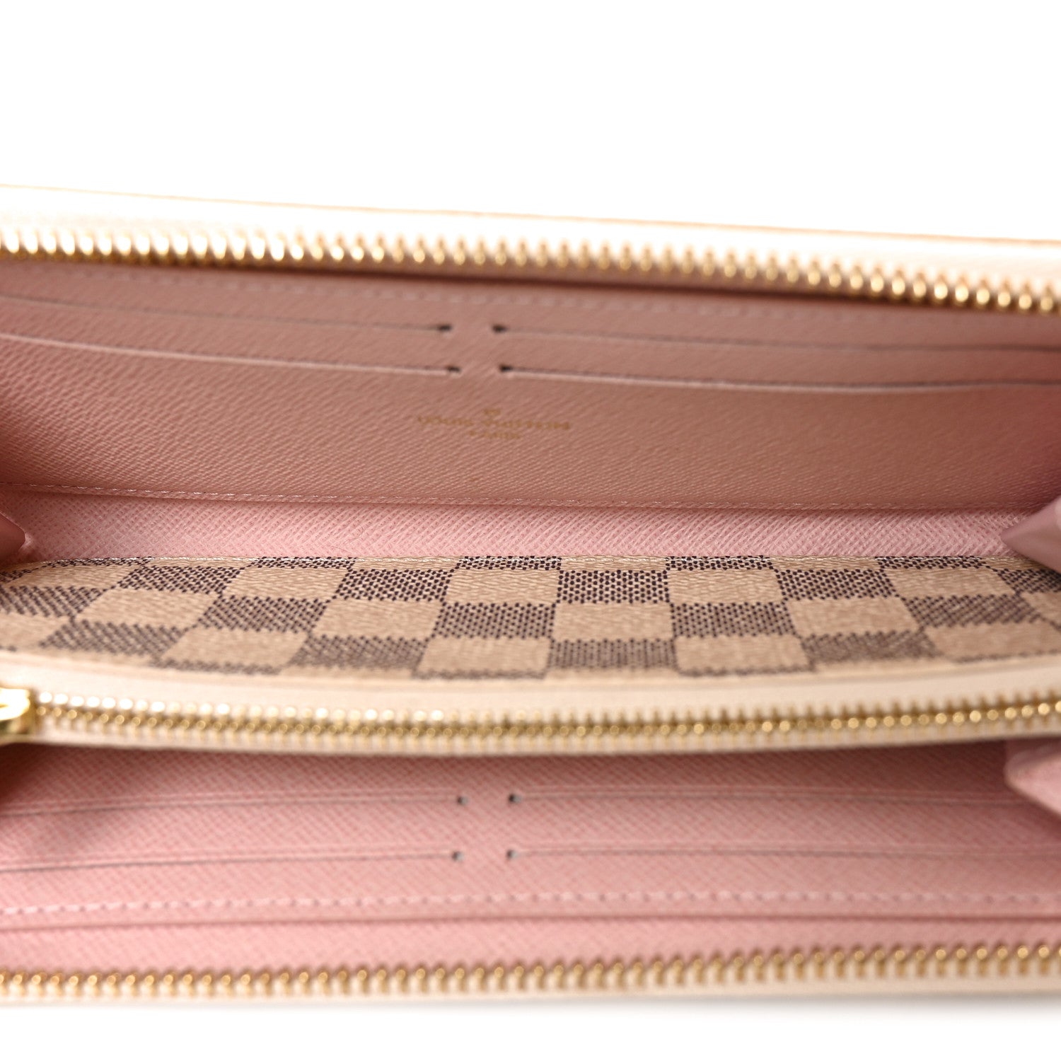 Louis Vuitton Damier Azur Clemence Wallet Rose Ballerine 5 of 6