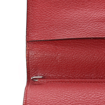 Hermes Chevre Mysore Bi-Color Grand Modele Agenda Cover Rouge H Rouge Casaque 8 of 8